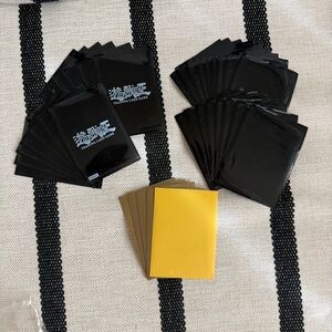 Yu-Gi-Oh! Trading Card Game TGC Black Gold Yellow Card Sleeves Pack of 35